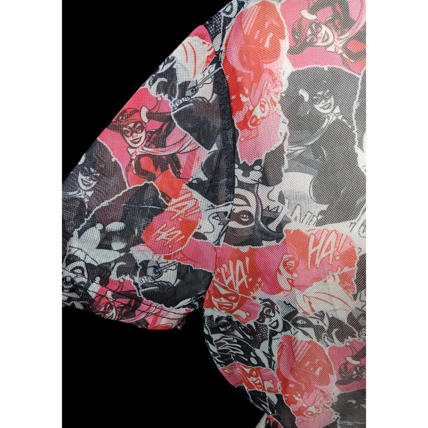 Harley Quinn x Smak Parlour Semi Sheer Crop Top Size 1X