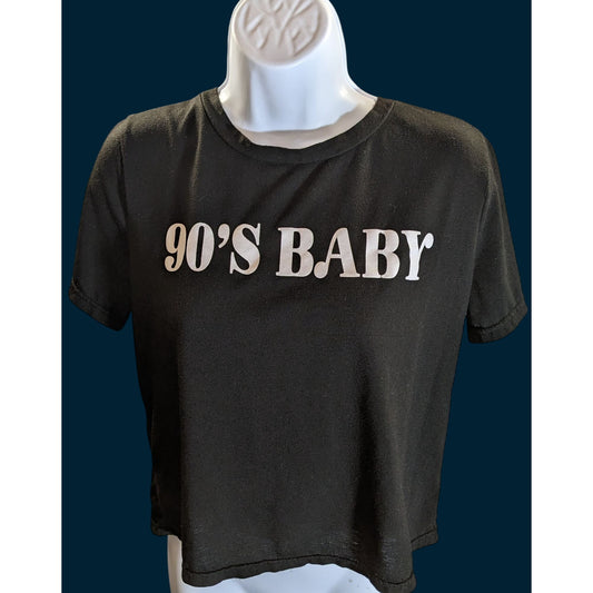 90s Baby Graphic T-Shirt Black White Streetwear Retro Tee
