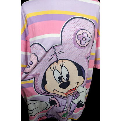 Hollywood Fashion Pastel Rhinestone Minnie And Daisy Shirt