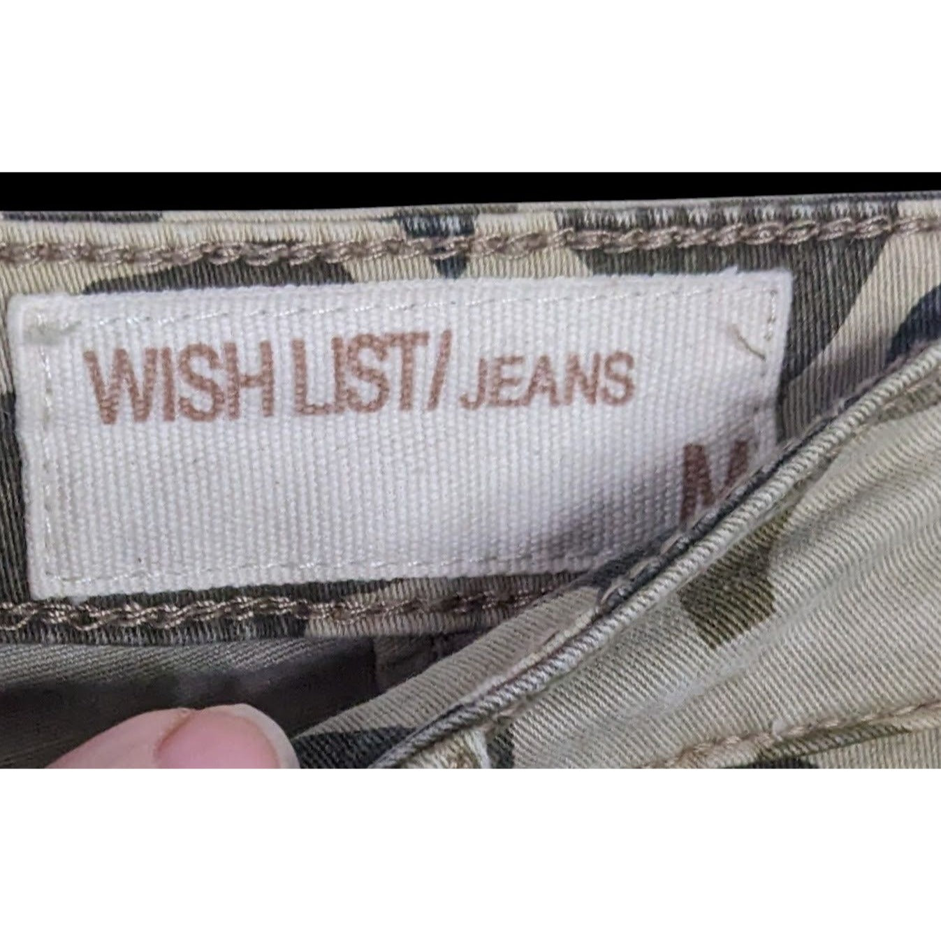 Wishlist Camo Skinny Jeans With Zippers