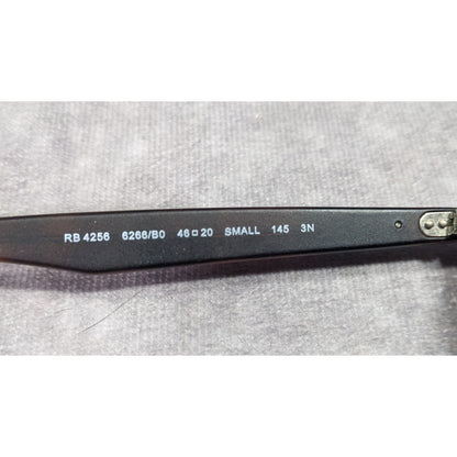 Ray-Ban 4256 Round Tortoise Sunglasses With Blue Accents And Lilac Mirror Lenses