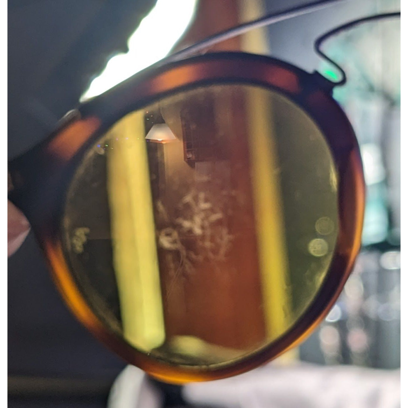 Ray-Ban 4256 Round Tortoise Sunglasses With Blue Accents And Lilac Mirror Lenses