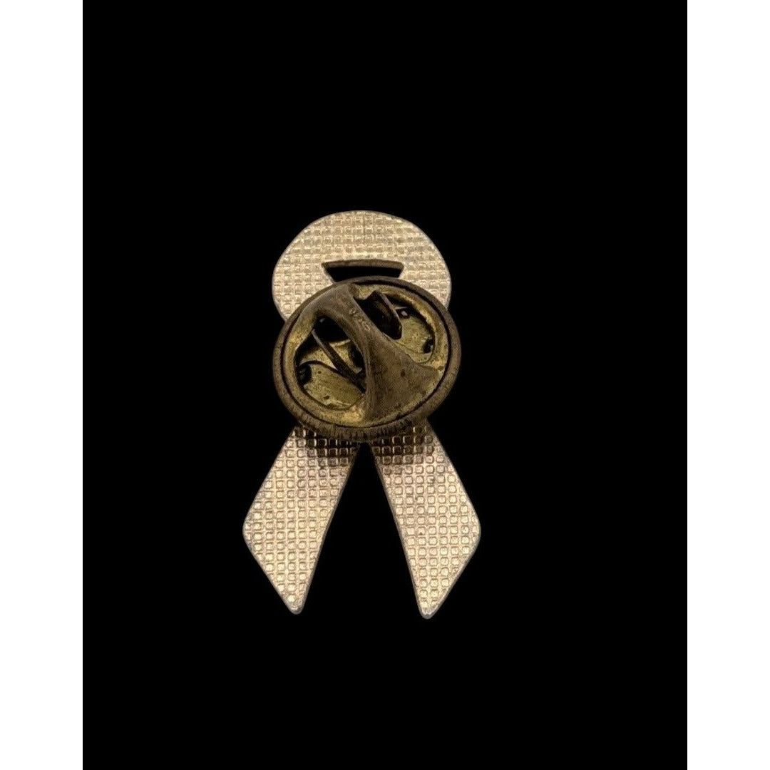 Breast Cancer Awareness Pink Enamel Ribbon Lapel Pin
