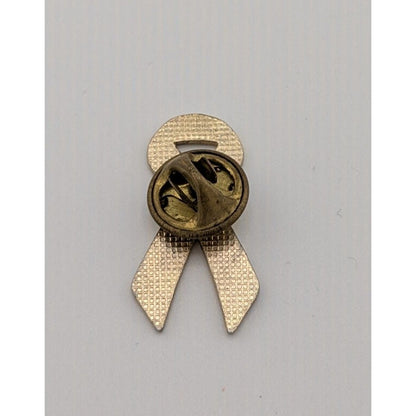 Breast Cancer Awareness Pink Enamel Ribbon Lapel Pin