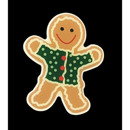 Festive Gingerbread Man Holiday Lapel Pin