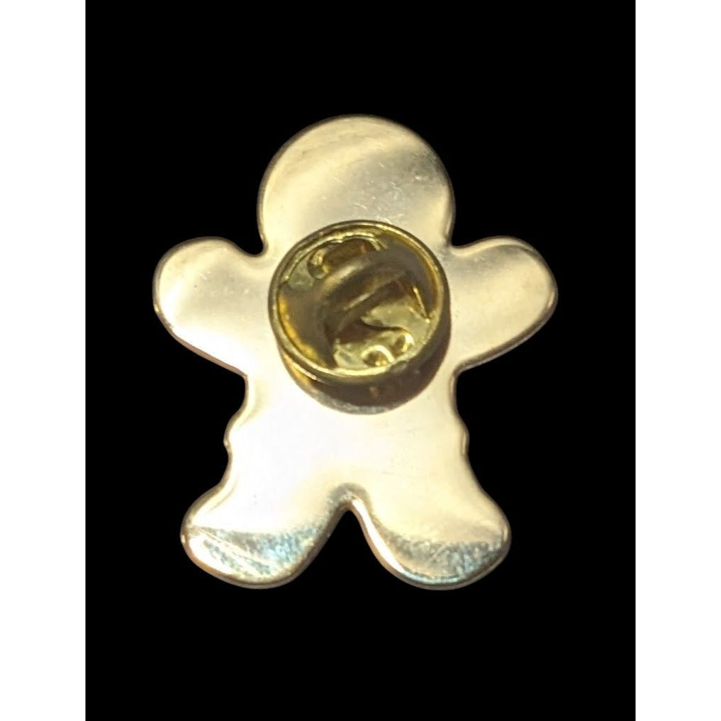 Festive Gingerbread Man Holiday Lapel Pin