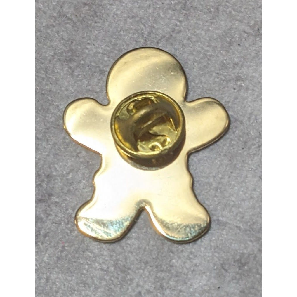 Festive Gingerbread Man Holiday Lapel Pin