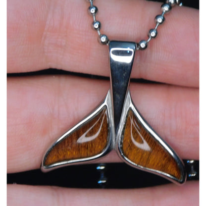 Mercaidcore Summery Stainless Steel Dolphin Tail Necklace