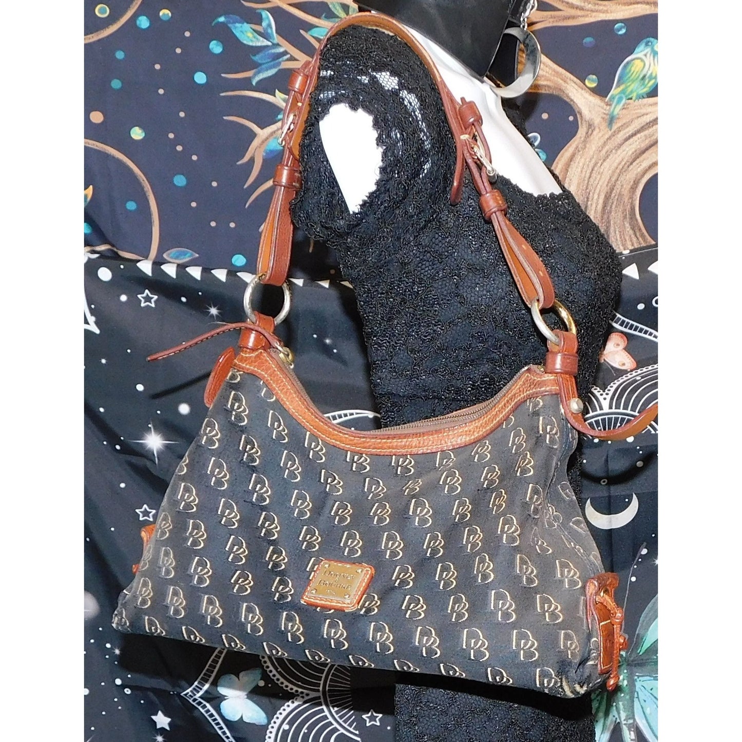 Vintage Black And Brown Dooney & Bourke Bag