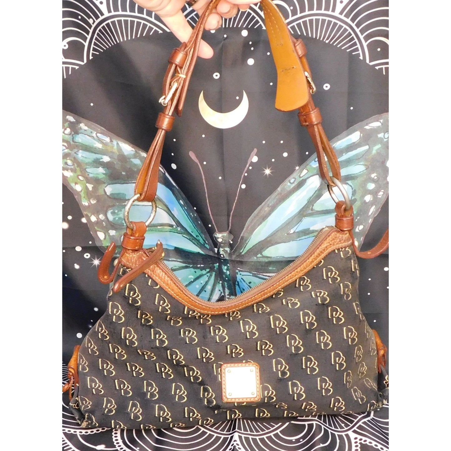 Vintage Black And Brown Dooney & Bourke Bag