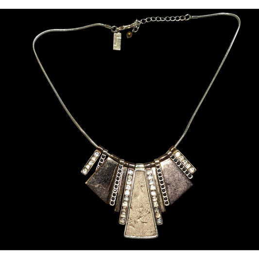 The Limited Statement Geometric Pendant Necklace With Gold-Tone Metal & Rhinestone Accents