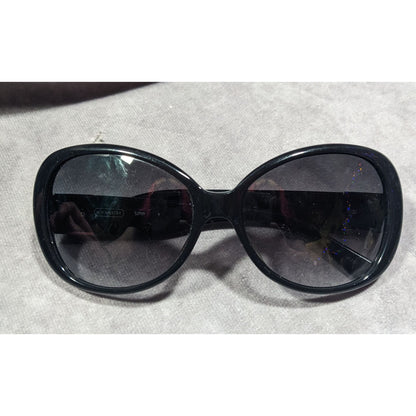 Coach S2026 Black Monogram Black Sunglasses