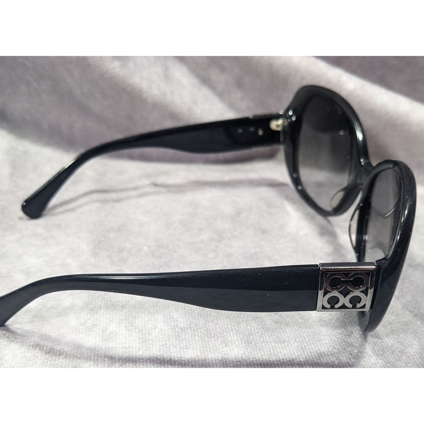 Coach S2026 Black Monogram Black Sunglasses