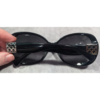 Coach S2026 Black Monogram Black Sunglasses