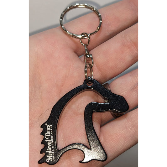 Medieval Times Horse-Shaped Bottle Opener Keychain
