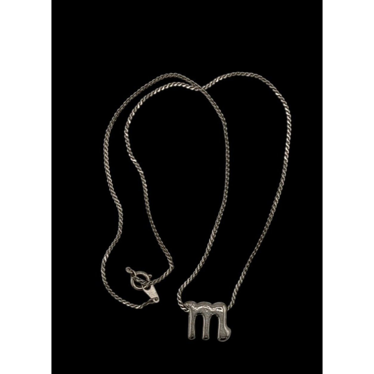 Scorpio Pendant Necklace Silver Tone On Dainty Rope Chain