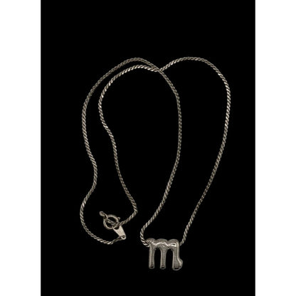 Scorpio Pendant Necklace Silver Tone On Dainty Rope Chain