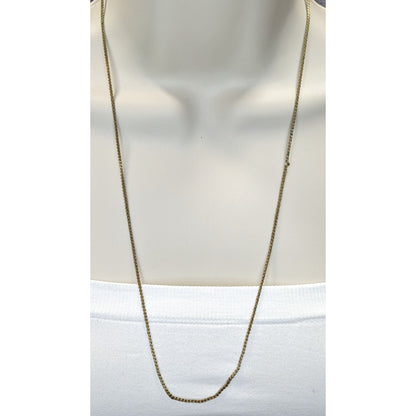 Vintage Gold-Tone Serpentine Chain Necklace