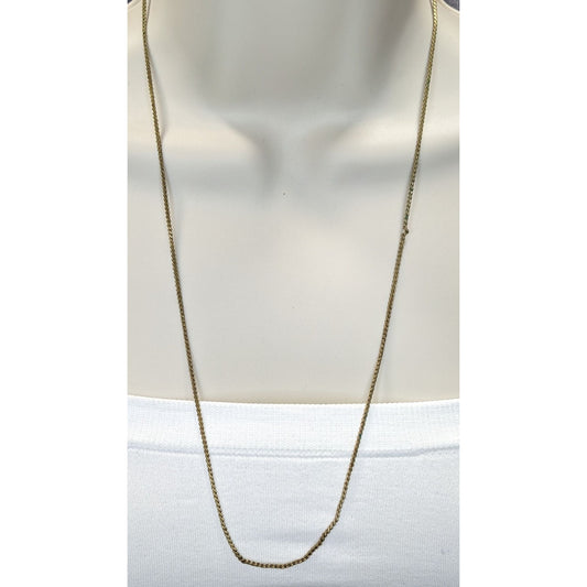 Vintage Gold-Tone Serpentine Chain Necklace