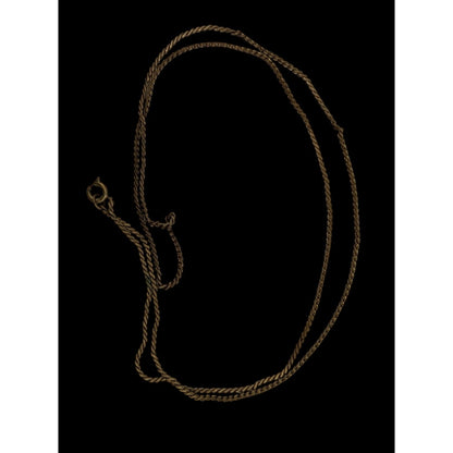 Vintage Gold-Tone Serpentine Chain Necklace