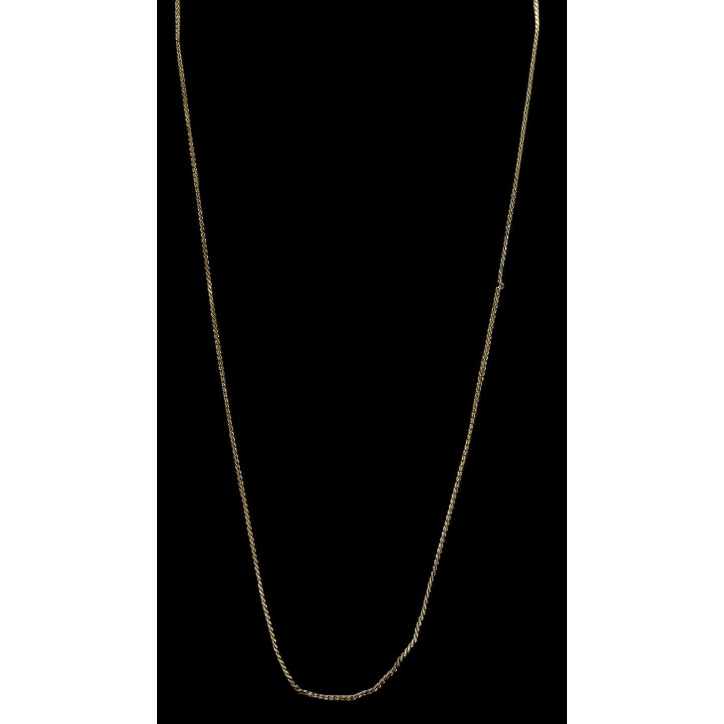 Vintage Gold-Tone Serpentine Chain Necklace