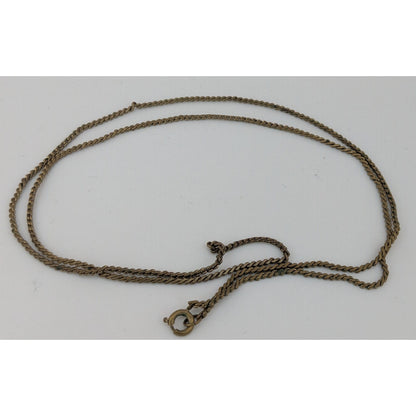 Vintage Gold-Tone Serpentine Chain Necklace