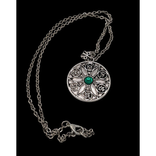 Witchy Nature Elements Medallion Necklace