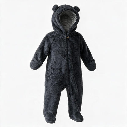 Carters Baby Bear Sherpa Fleece Bunting 6M Hooded Footed Snowsuit NWOT