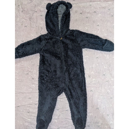 Carters Baby Bear Sherpa Fleece Bunting 6M Hooded Footed Snowsuit NWOT