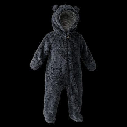 Carters Baby Bear Sherpa Fleece Bunting 6M Hooded Footed Snowsuit NWOT