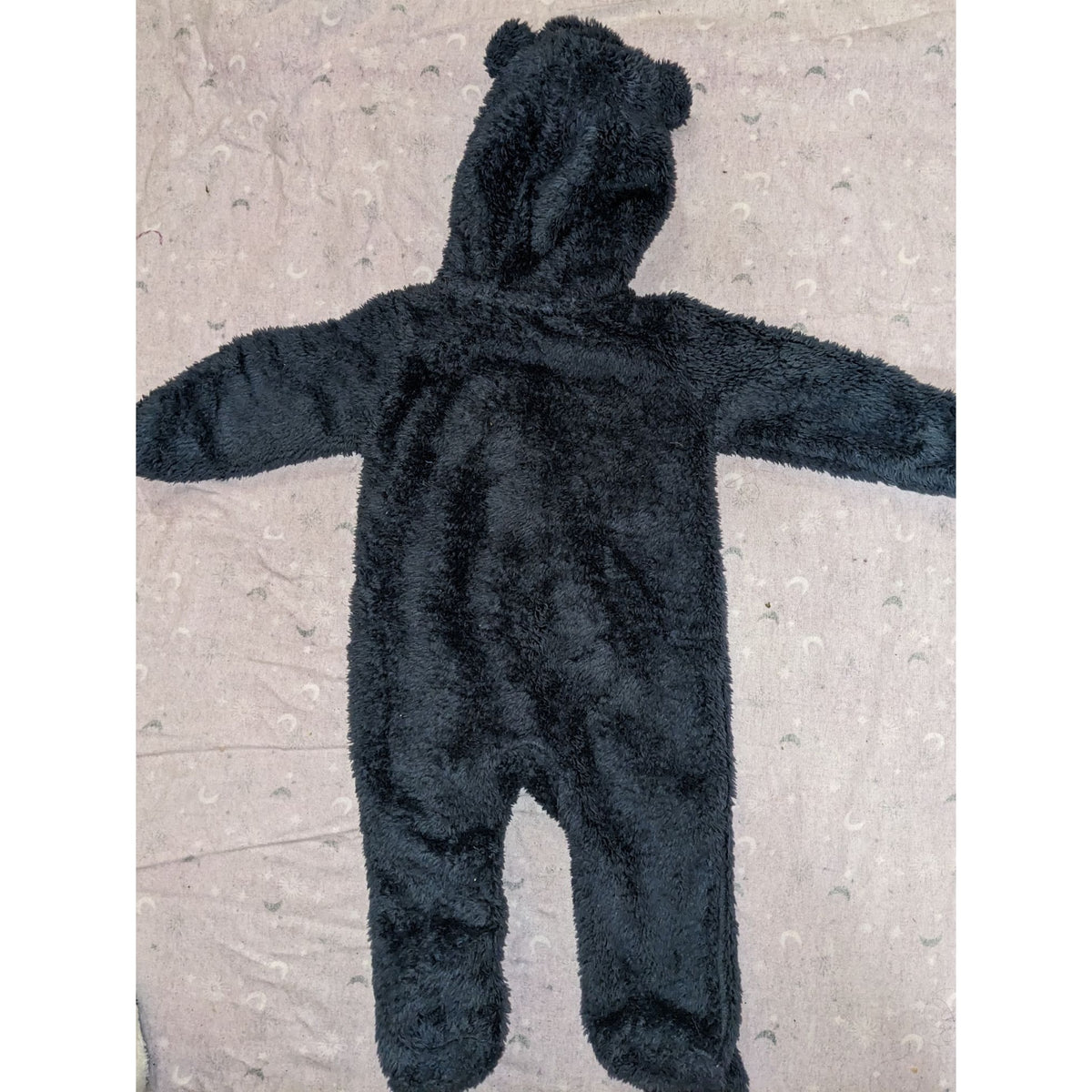 Carters Baby Bear Sherpa Fleece Bunting 6M Hooded Footed Snowsuit NWOT