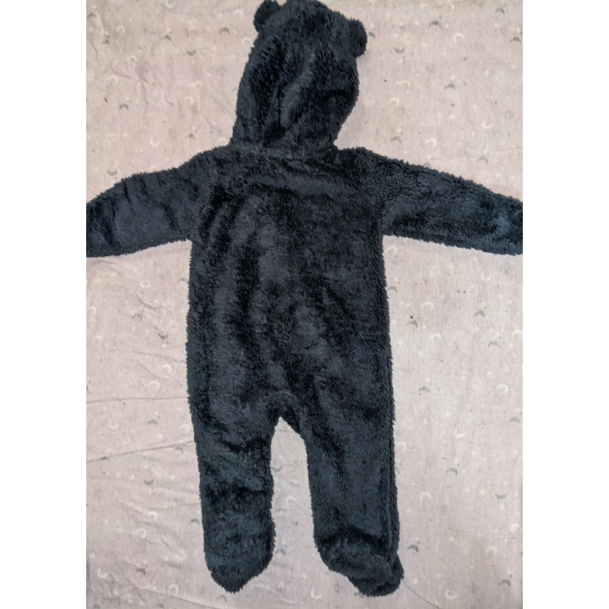 Carters Baby Bear Sherpa Fleece Bunting 6M Hooded Footed Snowsuit NWOT