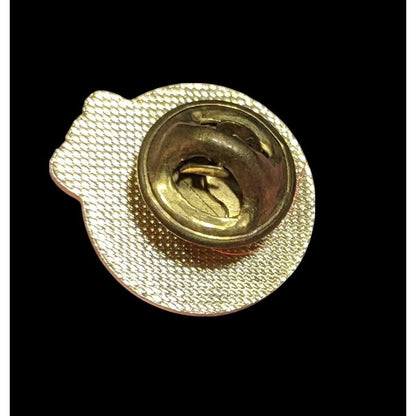 Vintage 90s Optus Lapel Pin Gold Tone With Green Accents