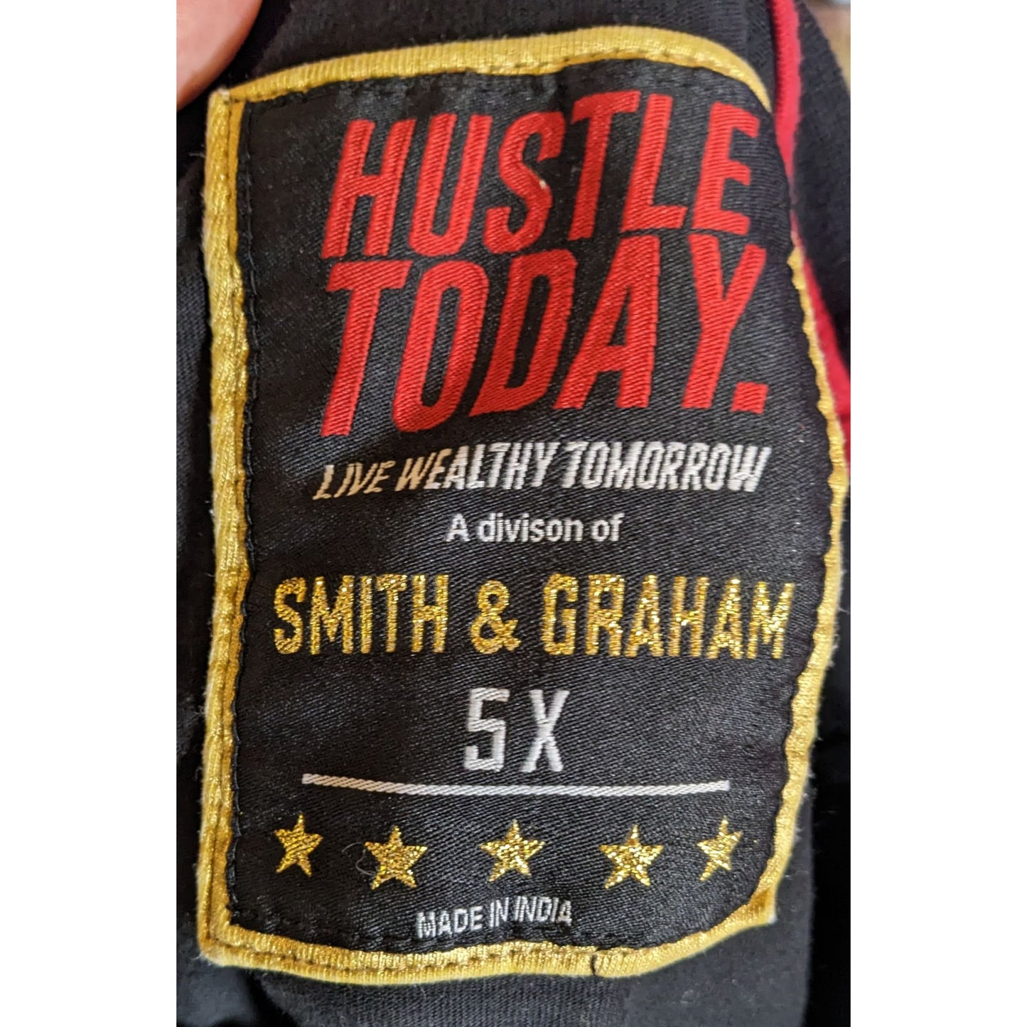 Smith & Graham Hustle Today Live Wealthy Tomorrow Long Sleeve Shirt