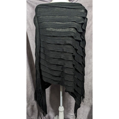 Gena Accessories Gothic Layered Knit Poncho