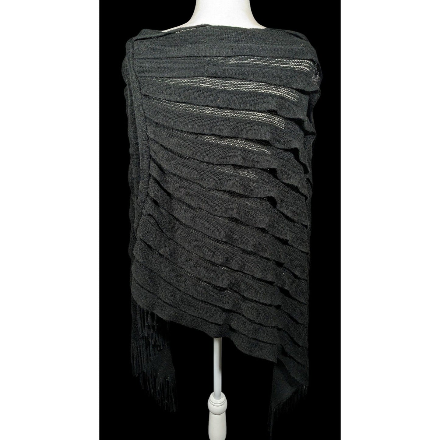Gena Accessories Gothic Layered Knit Poncho
