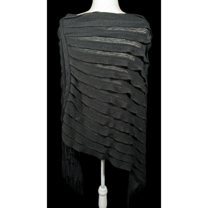 Gena Accessories Gothic Layered Knit Poncho