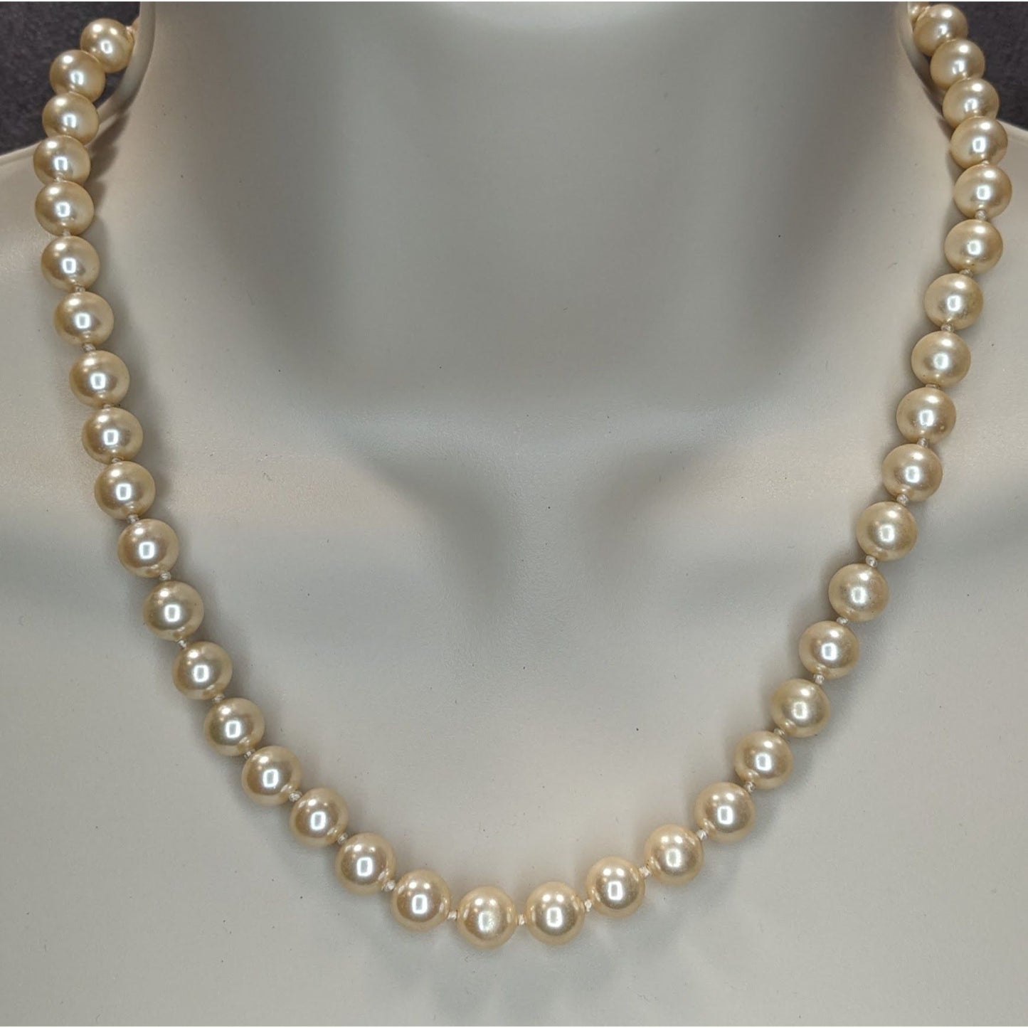 Coquette Classic Vintage Faux Pearl Strand Necklace Wedding Bridal Preppy
