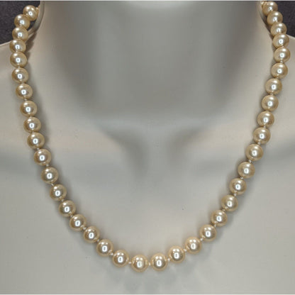 Coquette Classic Vintage Faux Pearl Strand Necklace Wedding Bridal Preppy