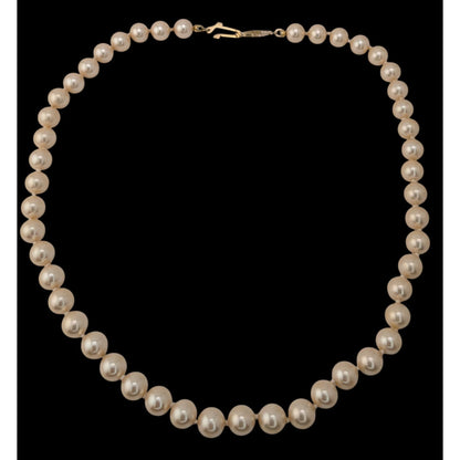 Coquette Classic Vintage Faux Pearl Strand Necklace Wedding Bridal Preppy