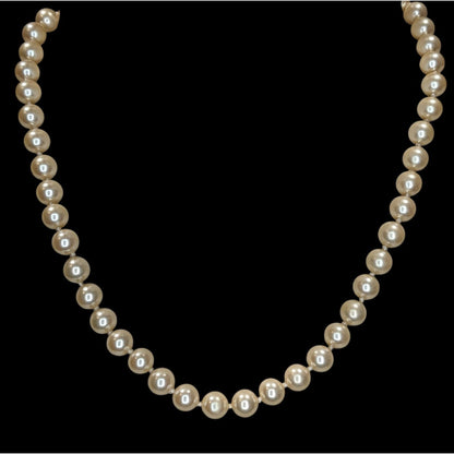 Coquette Classic Vintage Faux Pearl Strand Necklace Wedding Bridal Preppy