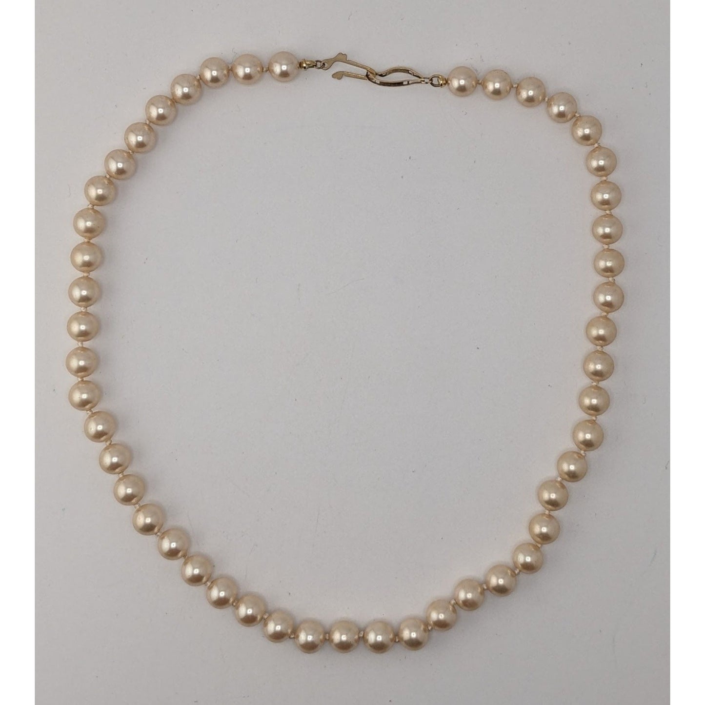 Coquette Classic Vintage Faux Pearl Strand Necklace Wedding Bridal Preppy