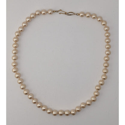 Coquette Classic Vintage Faux Pearl Strand Necklace Wedding Bridal Preppy