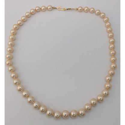 Coquette Classic Vintage Faux Pearl Strand Necklace Wedding Bridal Preppy