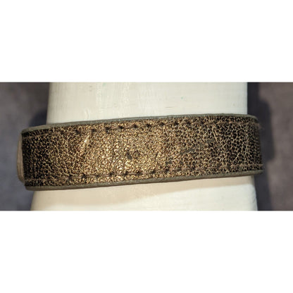 Edgy BCBGeneration Metallic Stud Leather Statement Bracelet Industrial Glam