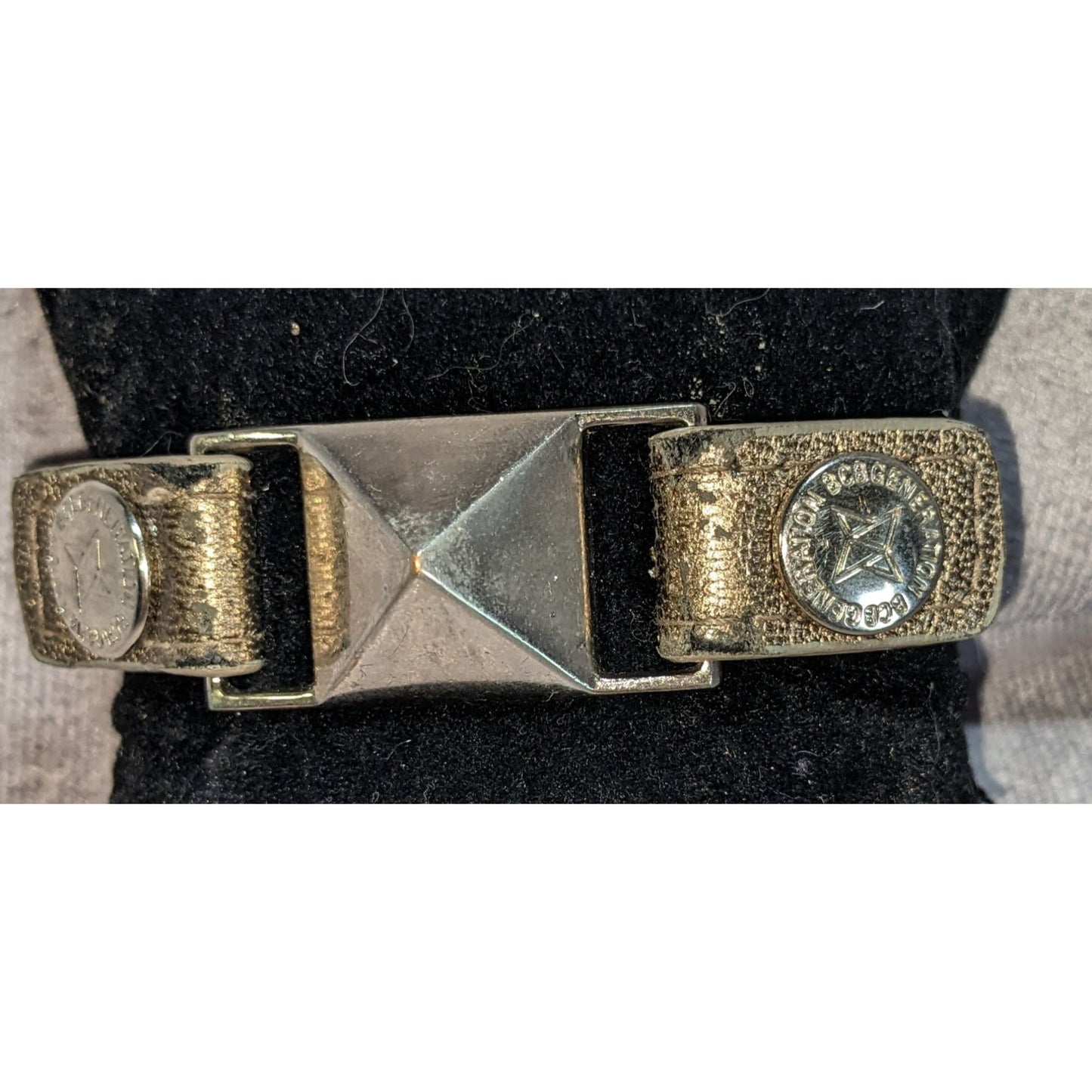 Edgy BCBGeneration Metallic Stud Leather Statement Bracelet Industrial Glam