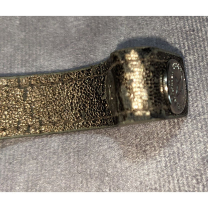 Edgy BCBGeneration Metallic Stud Leather Statement Bracelet Industrial Glam