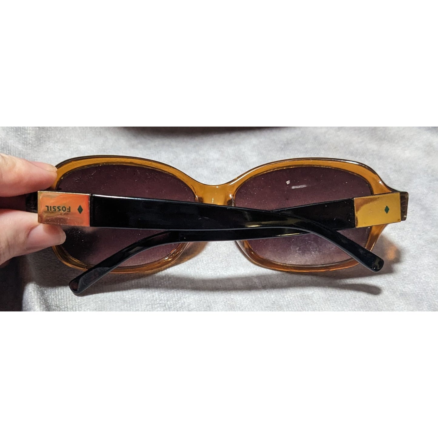 Fossil 90s Style Brown Retro Fashion Sunglasses