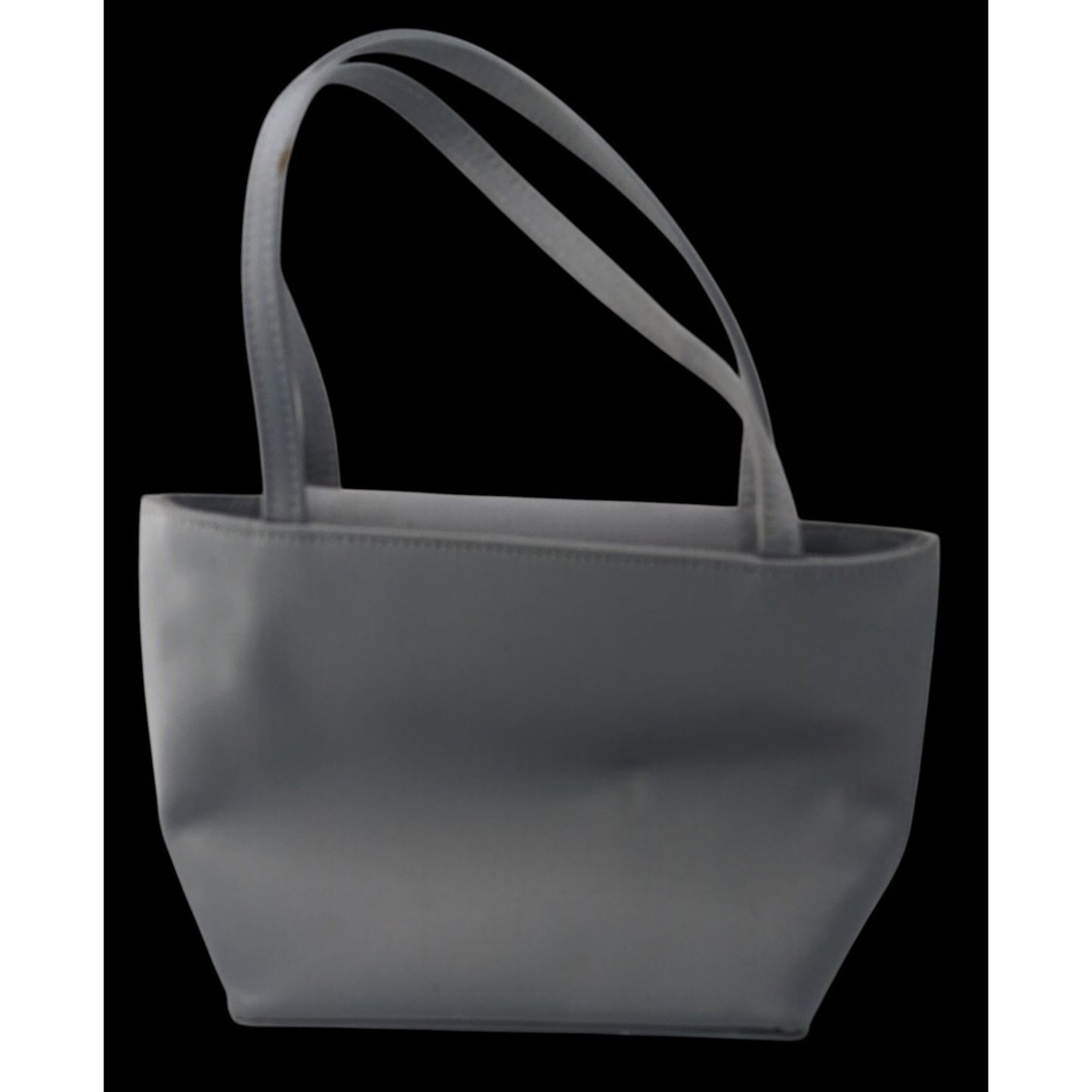 Vintage Arleen C Y2K Gray Tote Bag With Stud Accents & Magnetic Closure 6x6.5x2 5-Inch Strap Drop