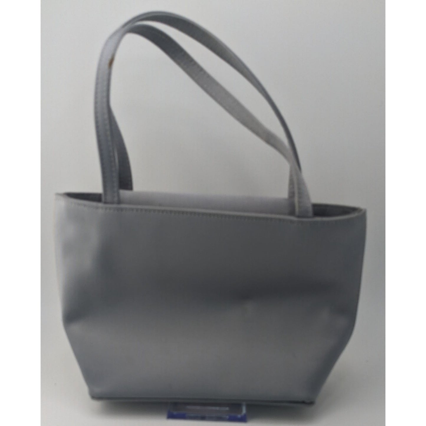 Vintage Arleen C Y2K Gray Tote Bag With Stud Accents & Magnetic Closure 6x6.5x2 5-Inch Strap Drop